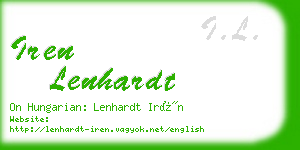 iren lenhardt business card